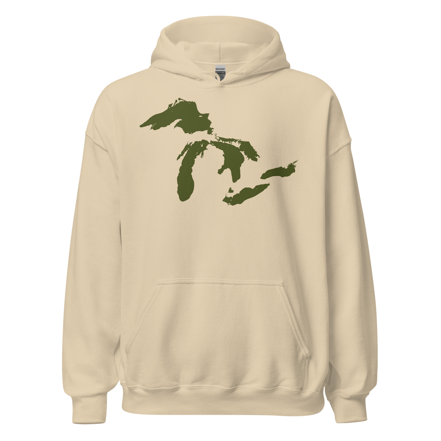 Great Lakes Hoodie (Army Green) | Unisex Standard