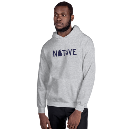 Michigan 'Native' Hoodie (Licence Plate Font) | Unisex Standard - Emb.