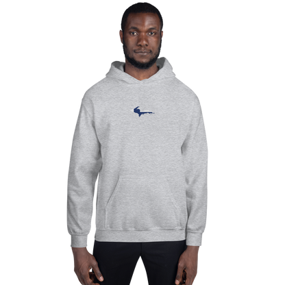 Michigan Upper Peninsula Hoodie (w/ Embroidered UP Finland Flag Outline) | Unisex Standard