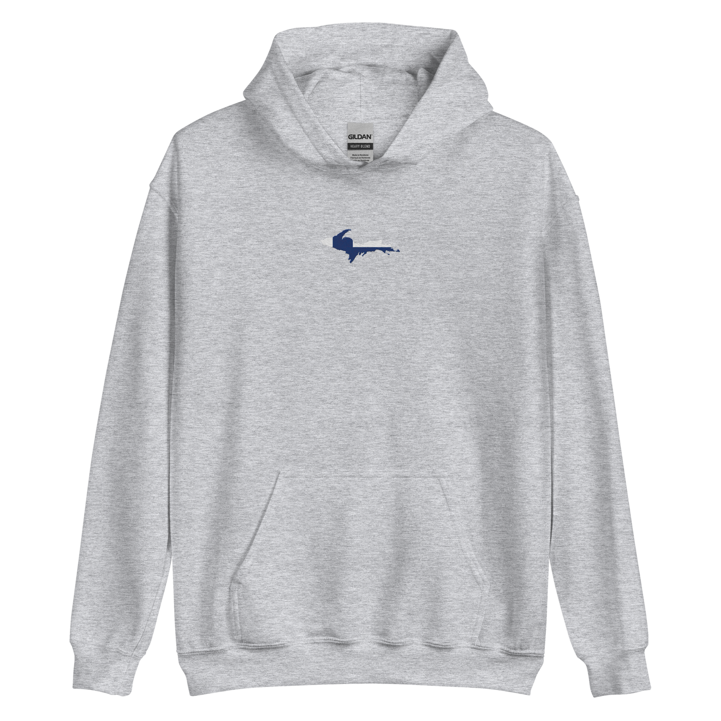 Michigan Upper Peninsula Hoodie (w/ Embroidered UP Finland Flag Outline) | Unisex Standard