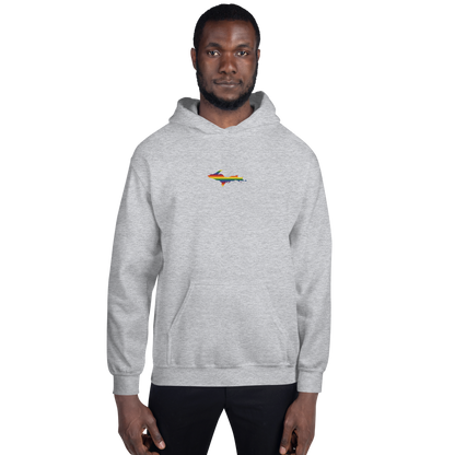 Michigan Upper Peninsula Hoodie (w/ Embroidered UP Pride Flag Outline) | Unisex Standard