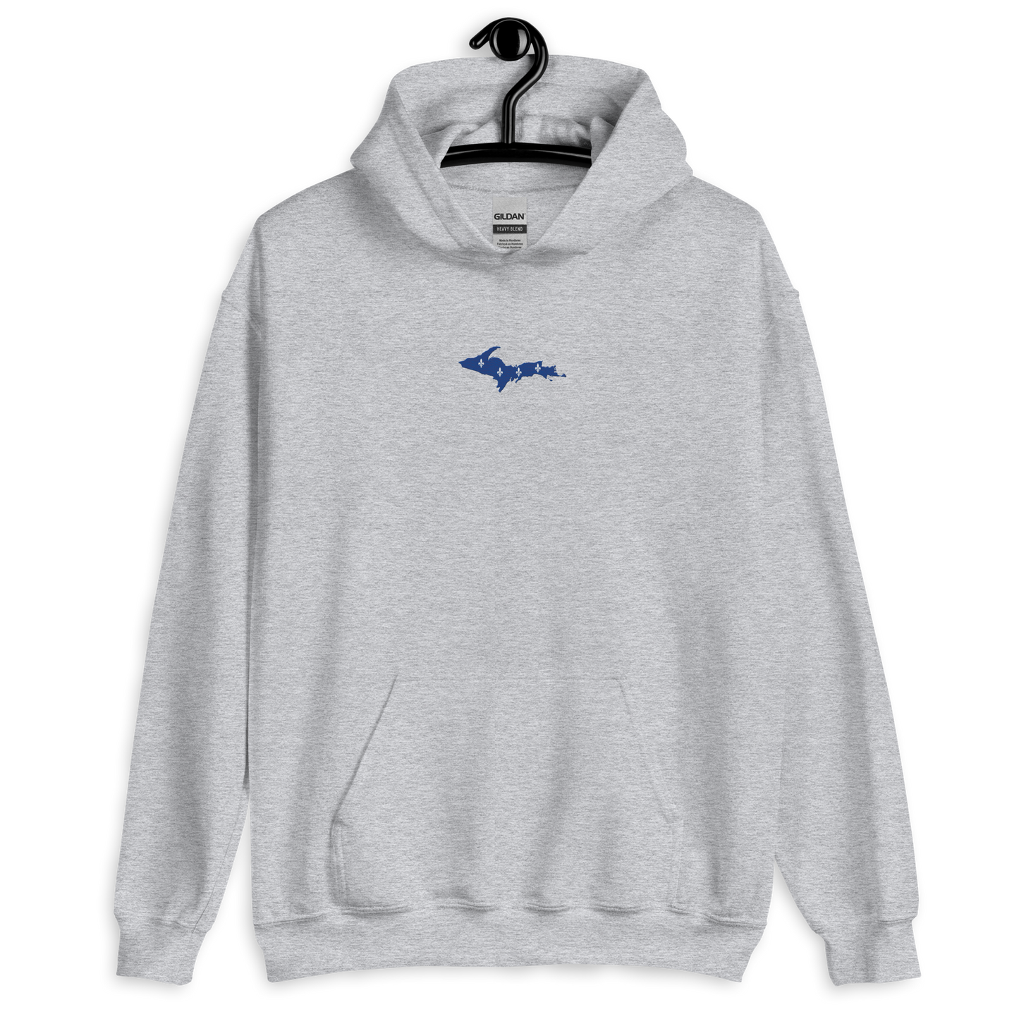 Michigan Upper Peninsula Hoodie (w/ Embroidered UP Quebec Flag Outline) | Unisex Standard