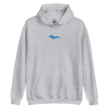 Michigan Upper Peninsula Hoodie (w/ Embroidered Azure UP Outline) | Unisex Standard