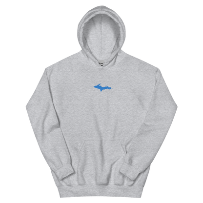 Michigan Upper Peninsula Hoodie (w/ Embroidered Azure UP Outline) | Unisex Standard