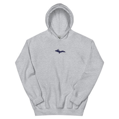 Michigan Upper Peninsula Hoodie (w/ Embroidered UP Outline) | Unisex Standard