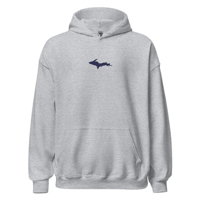 Michigan Upper Peninsula Hoodie (w/ Embroidered UP Outline) | Unisex Standard