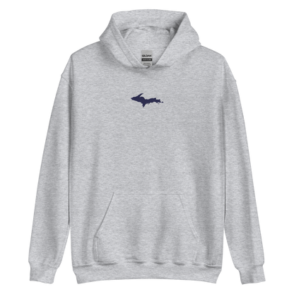 Michigan Upper Peninsula Hoodie (w/ Embroidered UP Outline) | Unisex Standard