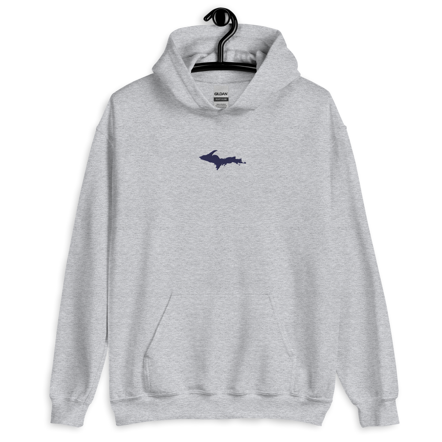 Michigan Upper Peninsula Hoodie (w/ Embroidered UP Outline) | Unisex Standard