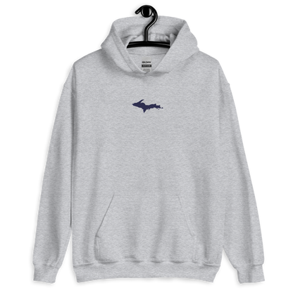 Michigan Upper Peninsula Hoodie (w/ Embroidered UP Outline) | Unisex Standard