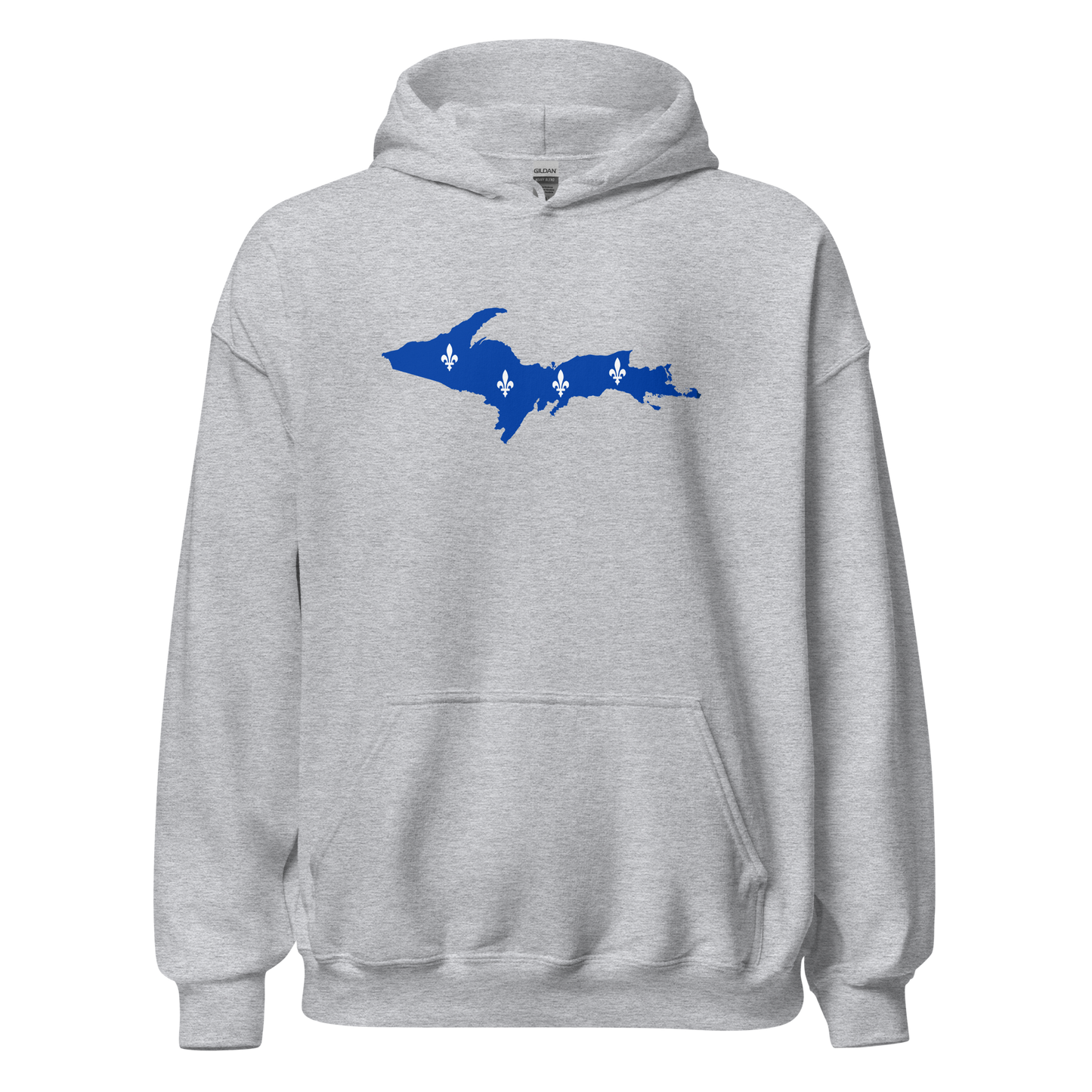 Michigan Upper Peninsula Hoodie (w/ UP Quebec Flag Outline) | Unisex Standard