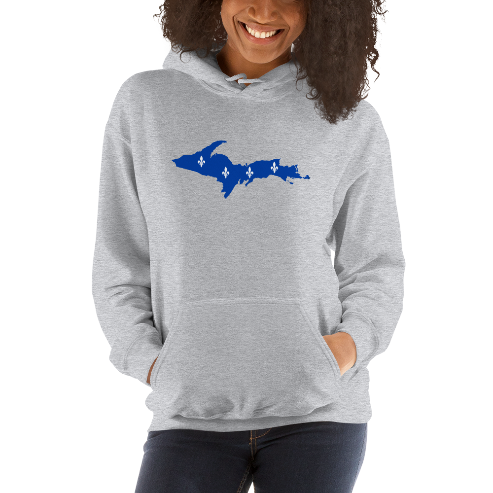 Michigan Upper Peninsula Hoodie (w/ UP Quebec Flag Outline) | Unisex Standard