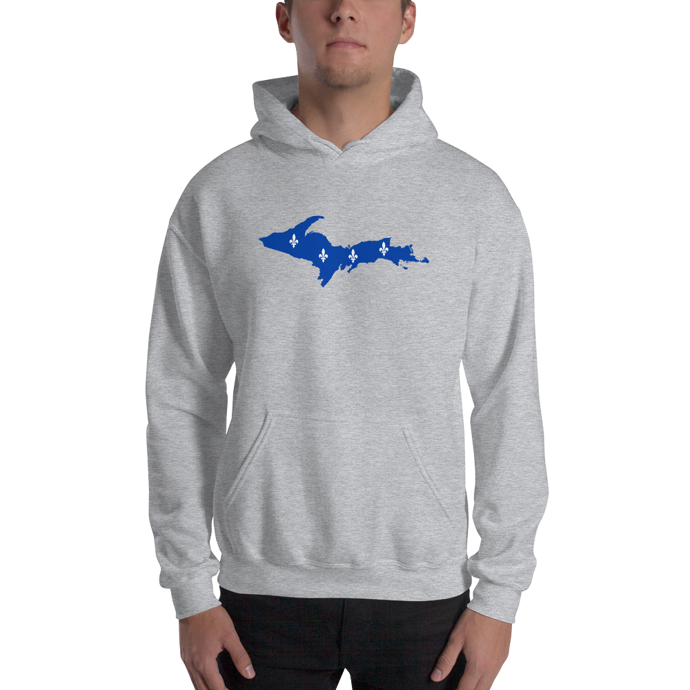 Michigan Upper Peninsula Hoodie (w/ UP Quebec Flag Outline) | Unisex Standard