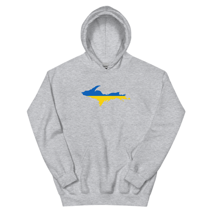 Michigan Upper Peninsula Hoodie (w/ UP Ukraine Outline) | Unisex Standard