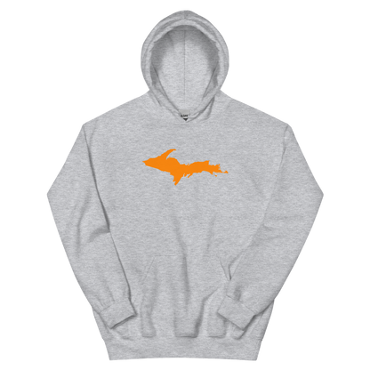 Michigan Upper Peninsula Hoodie (w/ Orange UP Outline) | Unisex Standard