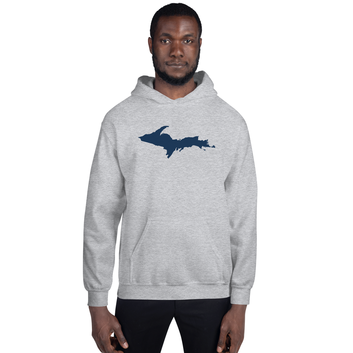 Michigan Upper Peninsula Hoodie (w/ UP Outline) | Unisex Standard