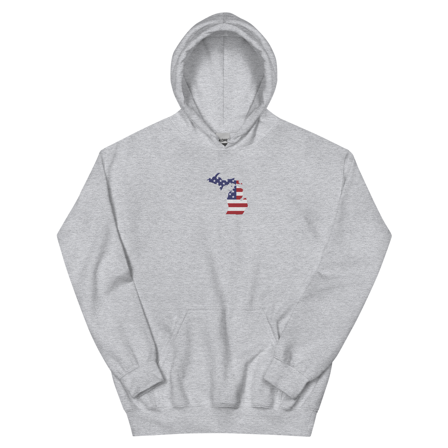 Michigan Hoodie (w/ MI USA Flag) | Unisex Standard - Emb.