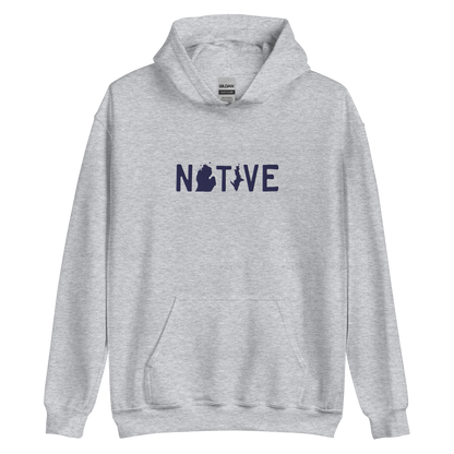 Michigan 'Native' Hoodie (Licence Plate Font) | Unisex Standard - Emb.