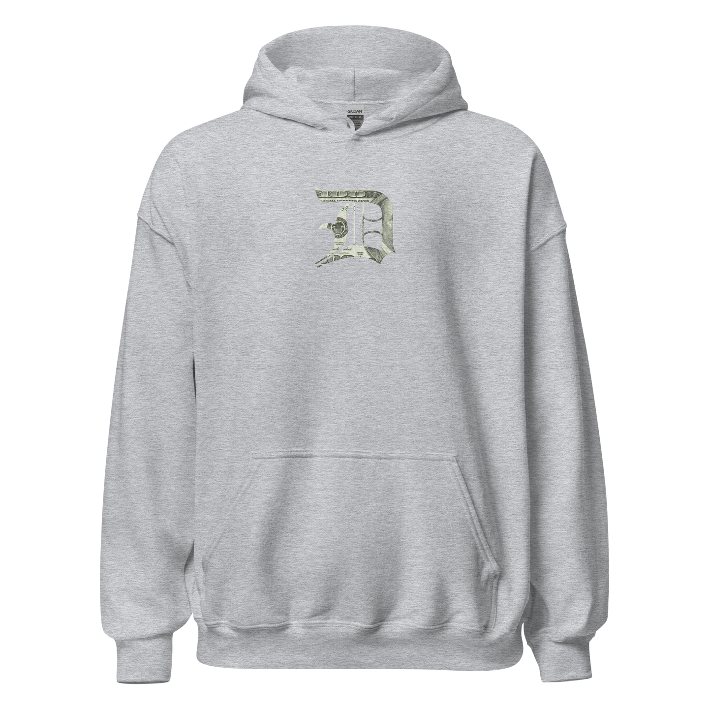 Detroit 'Old English D' Hoodie (Benjamins Edition) | Unisex Standard - Emb.