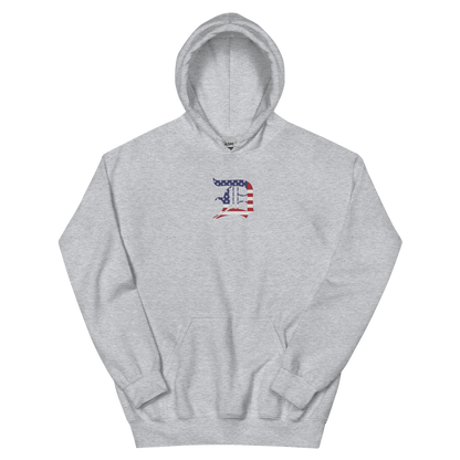 Detroit 'Old English D' Hoodie (Patriotic Edition) | Unisex Standard - Emb.