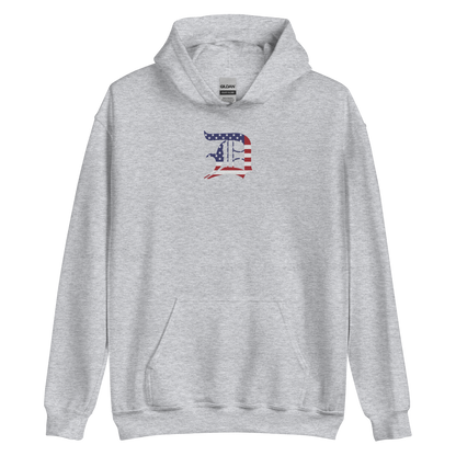 Detroit 'Old English D' Hoodie (Patriotic Edition) | Unisex Standard - Emb.