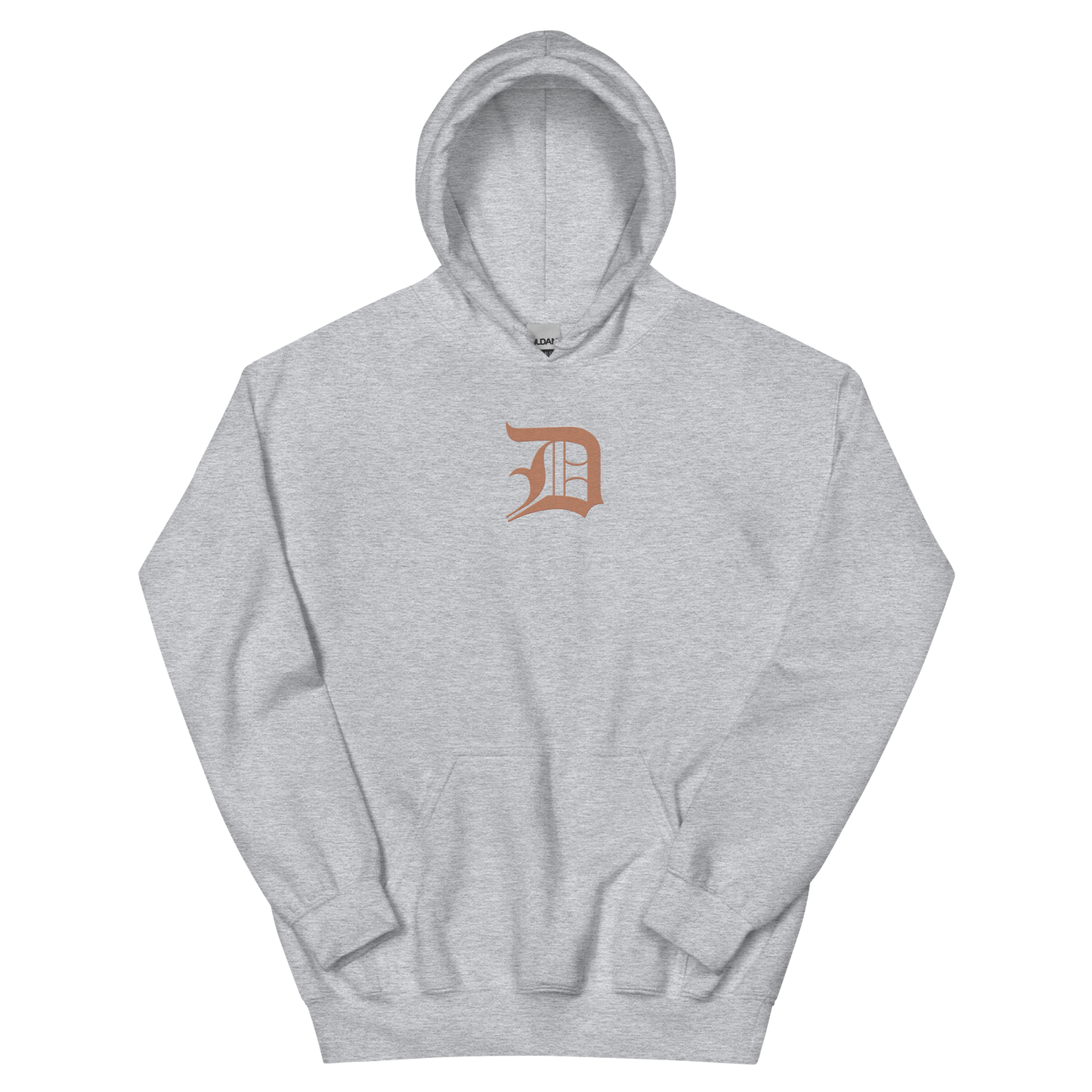 Detroit 'Old English D' Hoodie (Copper Color) | Unisex Standard - Emb.