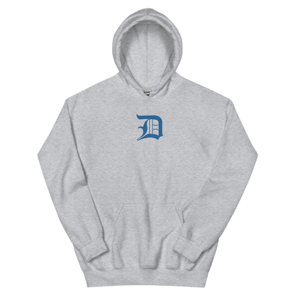 Detroit 'Old English D' Hoodie (Azure) | Unisex Standard - Emb.