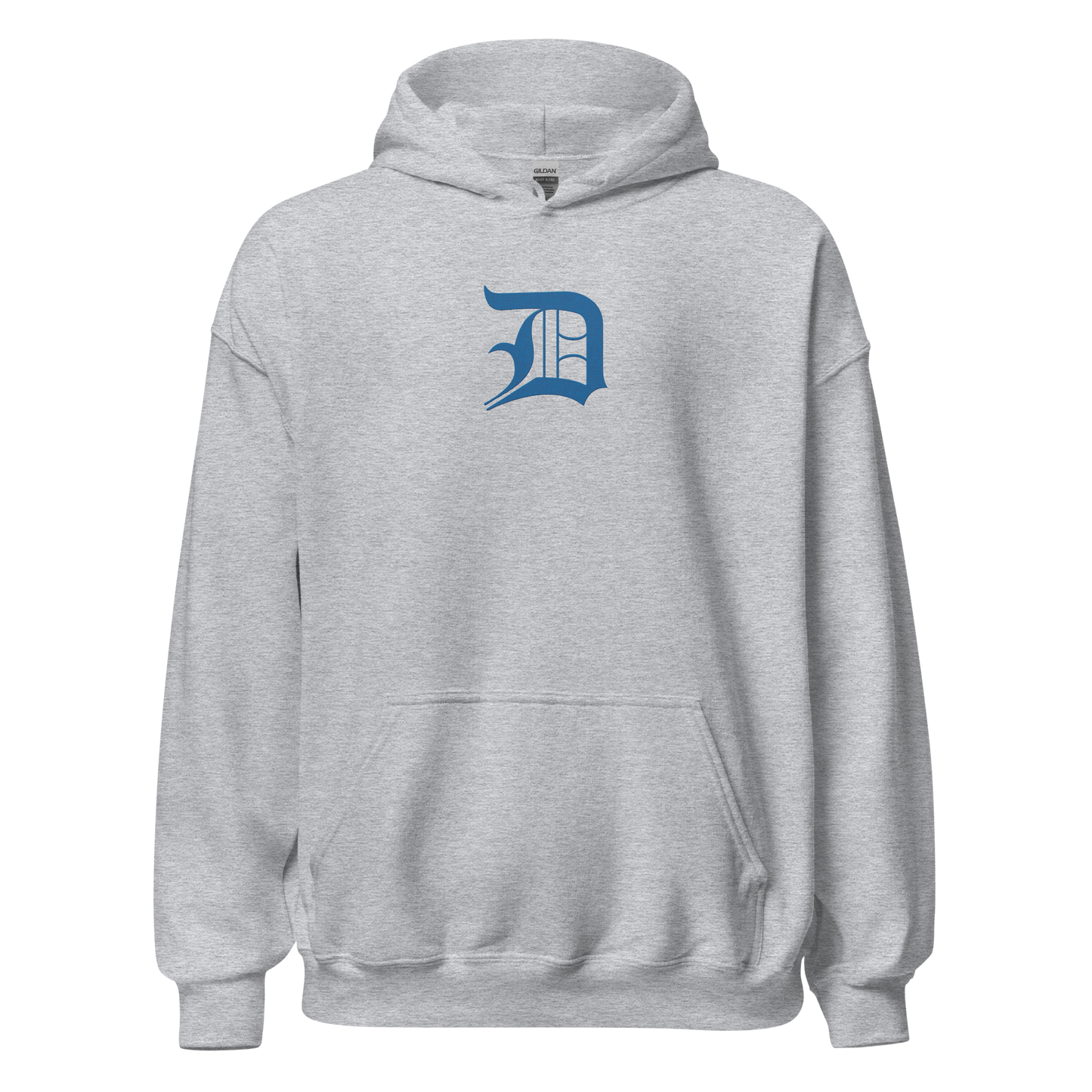 Detroit 'Old English D' Hoodie (Azure) | Unisex Standard - Emb.