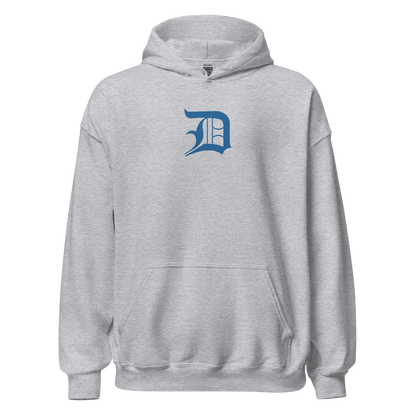 Detroit 'Old English D' Hoodie (Azure) | Unisex Standard - Emb.