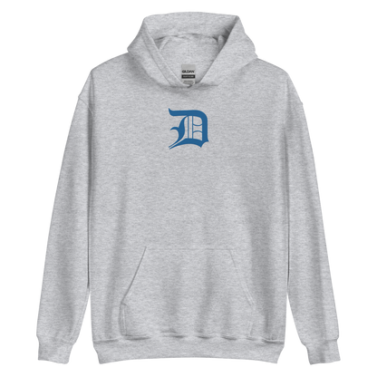 Detroit 'Old English D' Hoodie (Azure) | Unisex Standard - Emb.