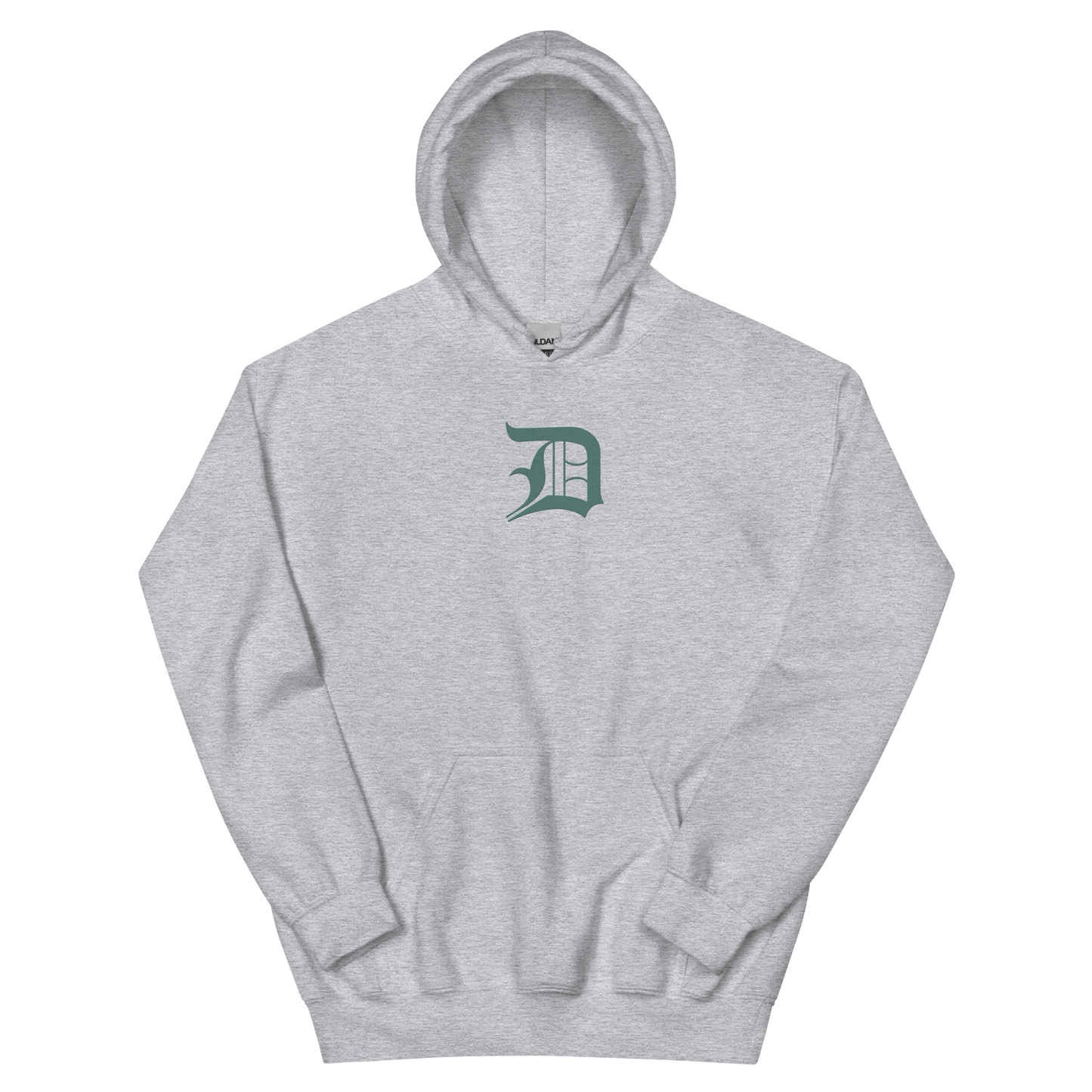 Detroit 'Old English D' Hoodie (Copper Green) | Unisex Standard - Emb.