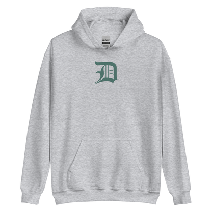 Detroit 'Old English D' Hoodie (Copper Green) | Unisex Standard - Emb.