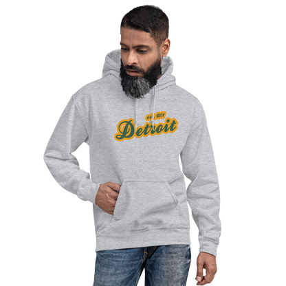 'Detroit EST. 1701' Hoodie (Ginger Ale Green Script Font) | Unisex Standard