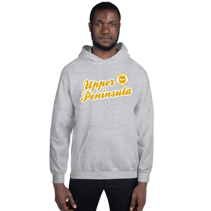 'Upper Peninsula EST. 1837' Hoodie (Gold Script Font) | Unisex Standard