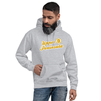 'Upper Peninsula EST. 1837' Hoodie (Gold Script Font) | Unisex Standard