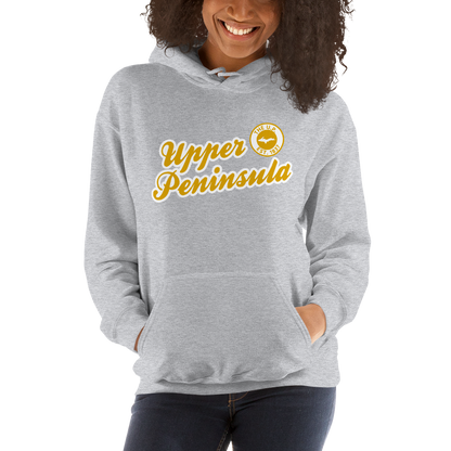 'Upper Peninsula EST. 1837' Hoodie (Gold Script Font) | Unisex Standard