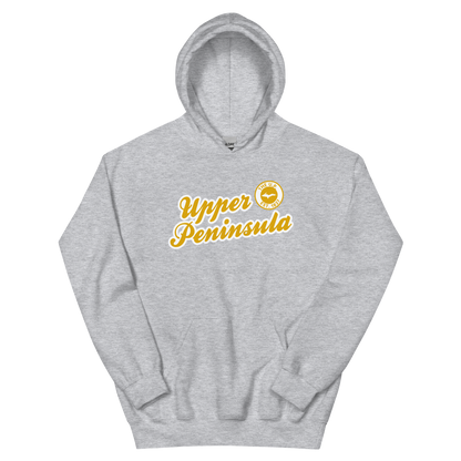 'Upper Peninsula EST. 1837' Hoodie (Gold Script Font) | Unisex Standard