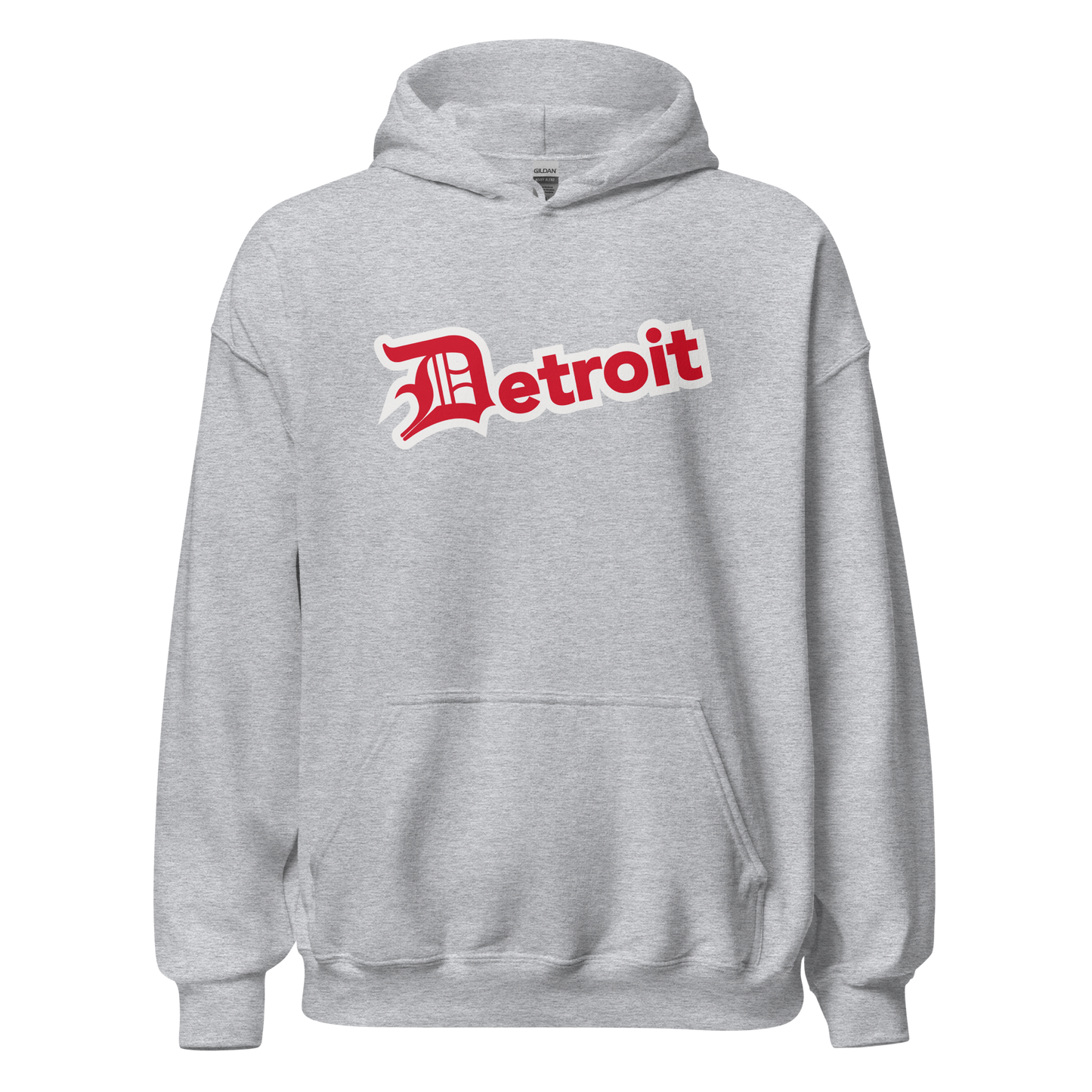 'Detroit' Hoodie (Aliform Red w/ Old English 'D') | Unisex Standard