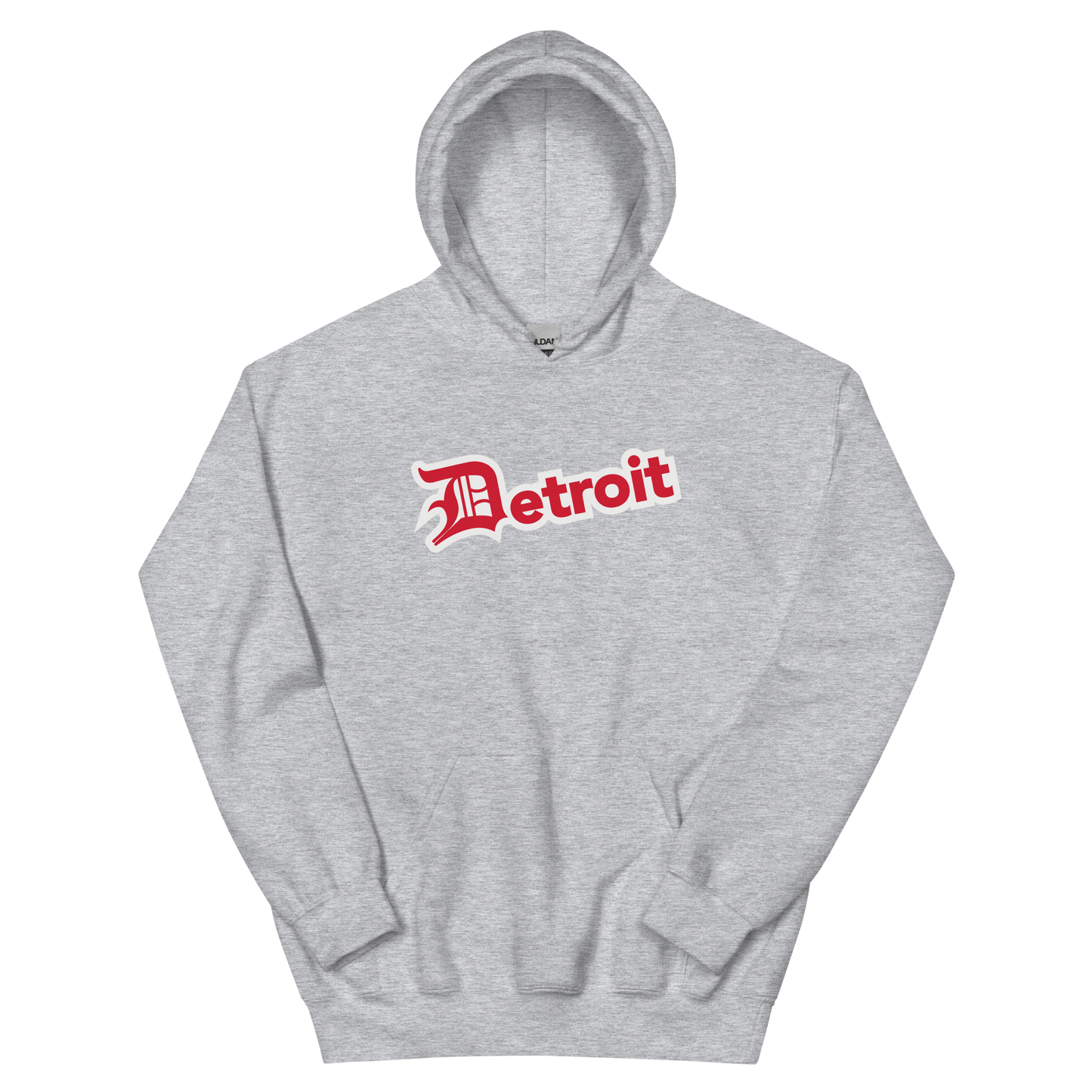 'Detroit' Hoodie (Aliform Red w/ Old English 'D') | Unisex Standard