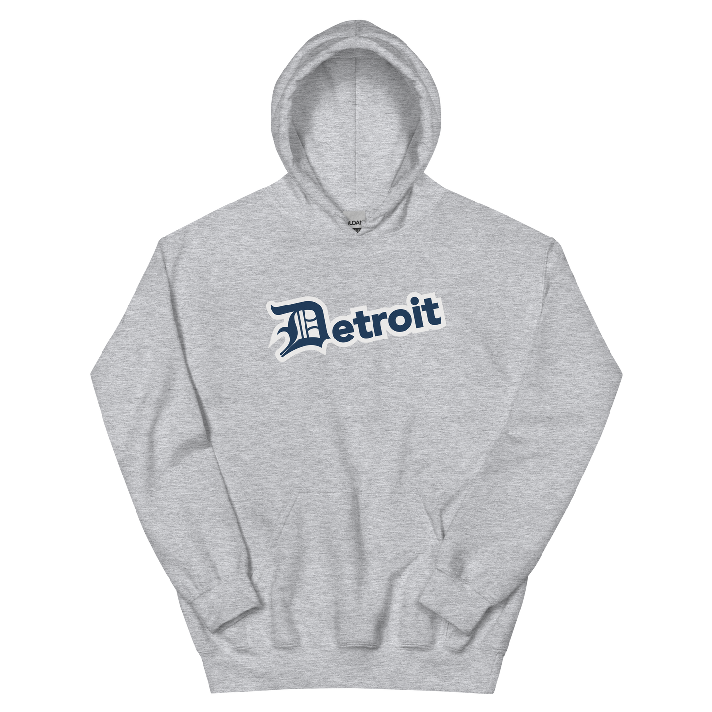 'Detroit' Hoodie (Navy w/ Old English 'D') | Unisex Standard