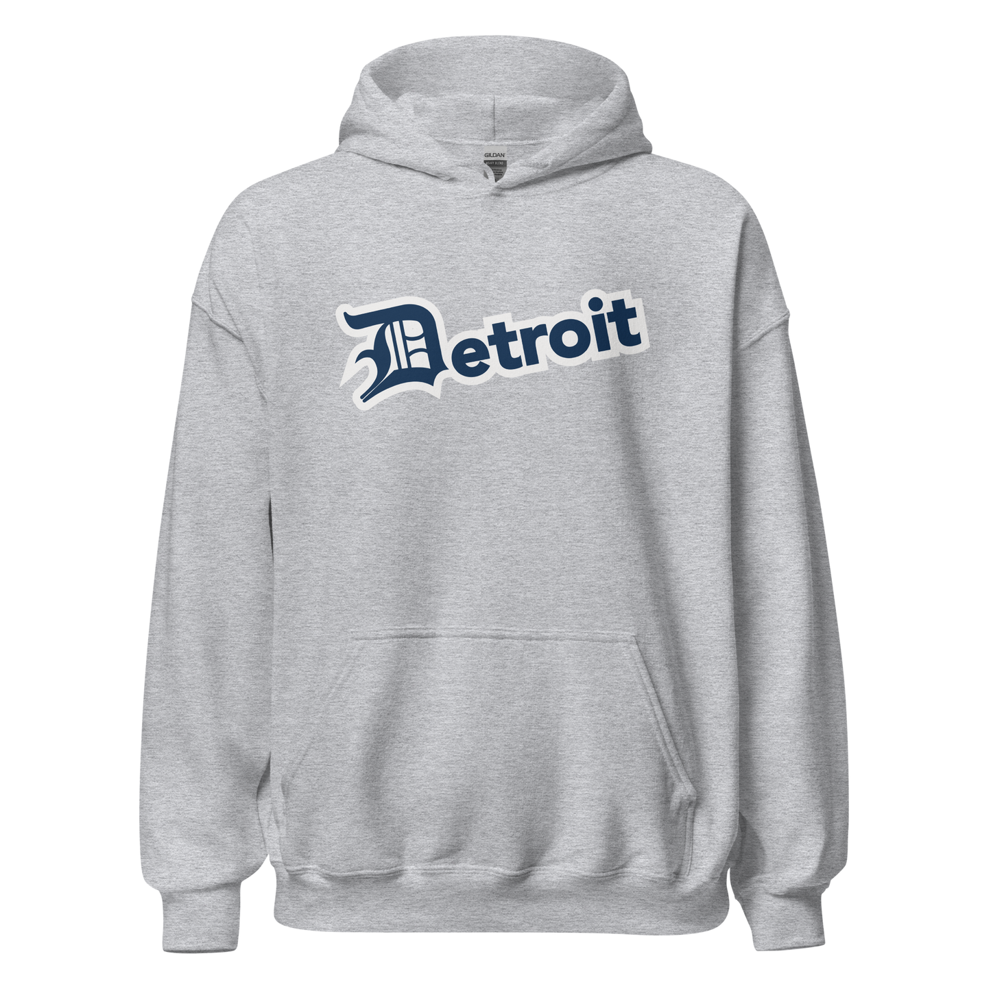 'Detroit' Hoodie (Navy w/ Old English 'D') | Unisex Standard