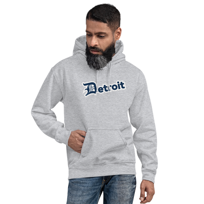 'Detroit' Hoodie (Navy w/ Old English 'D') | Unisex Standard