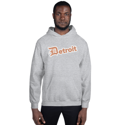 'Detroit' Hoodie (Copper w/ Old English 'D') | Unisex Standard