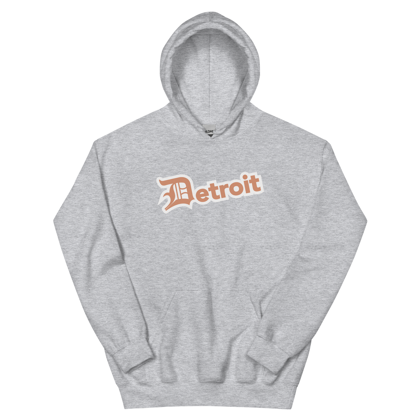 'Detroit' Hoodie (Copper w/ Old English 'D') | Unisex Standard