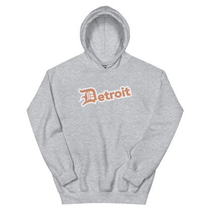 'Detroit' Hoodie (Copper w/ Old English 'D') | Unisex Standard