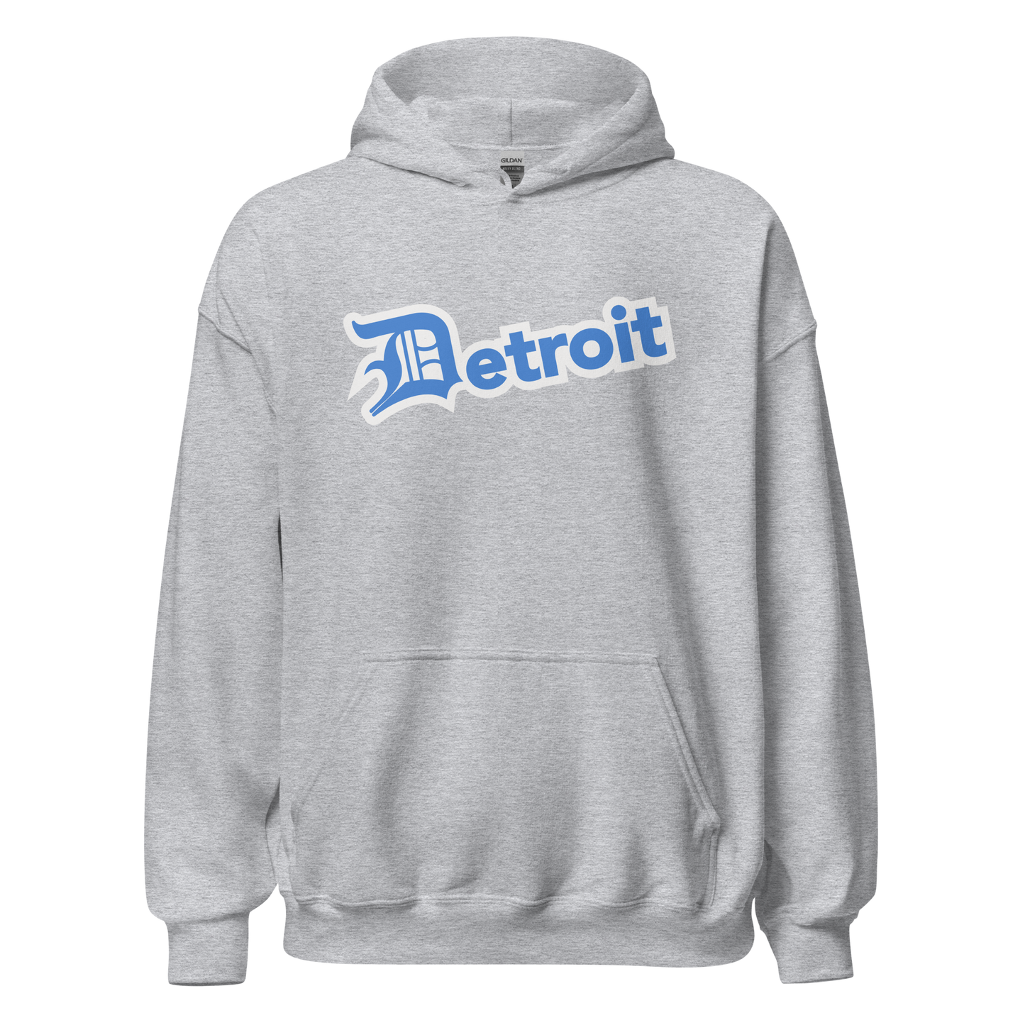 'Detroit' Hoodie (Azure w/ Old English 'D') | Unisex Standard