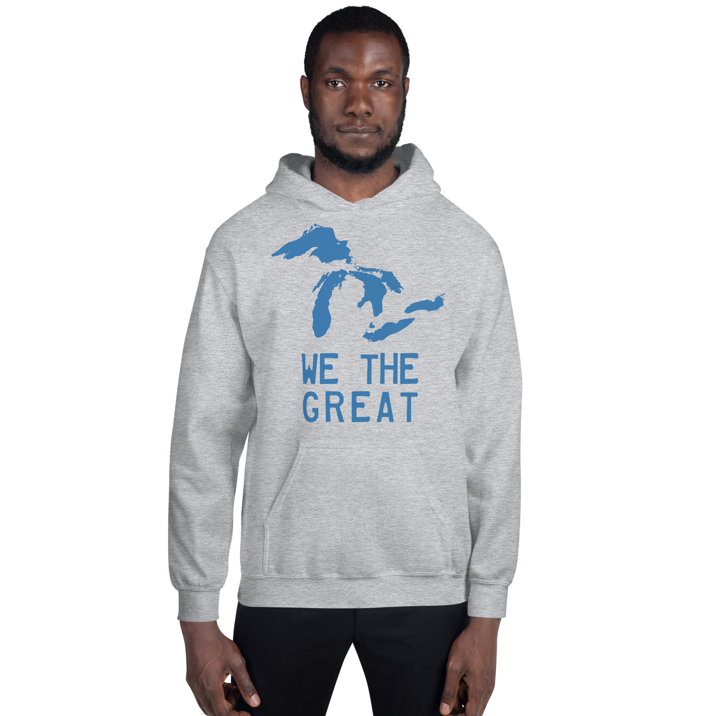 Great Lakes 'We the Great' Hoodie (Superior Blue) | Unisex Standard