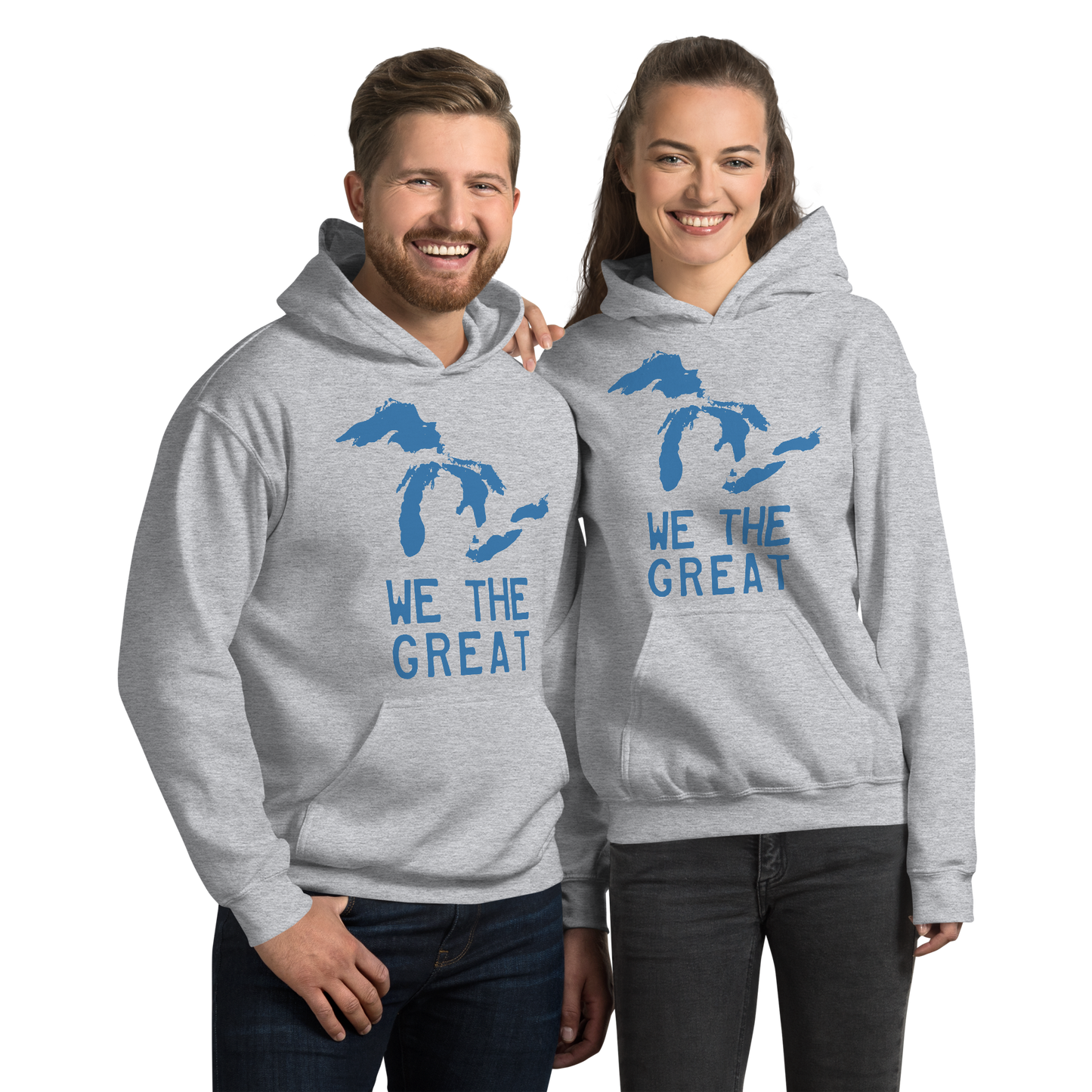 Great Lakes 'We the Great' Hoodie (Superior Blue) | Unisex Standard