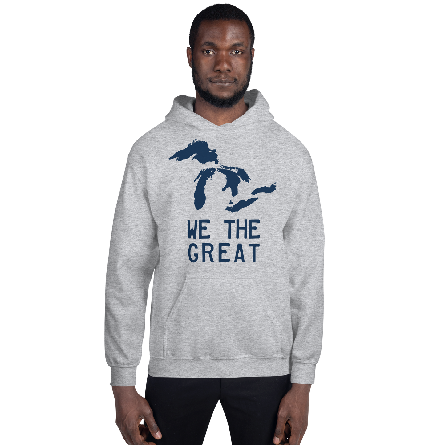 Great Lakes 'We the Great' Hoodie (Navy) | Unisex Standard