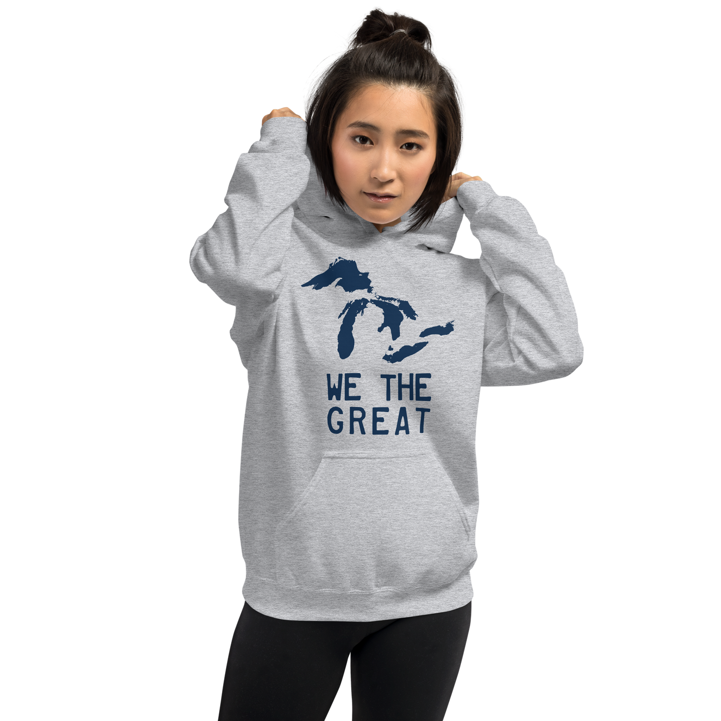 Great Lakes 'We the Great' Hoodie (Navy) | Unisex Standard