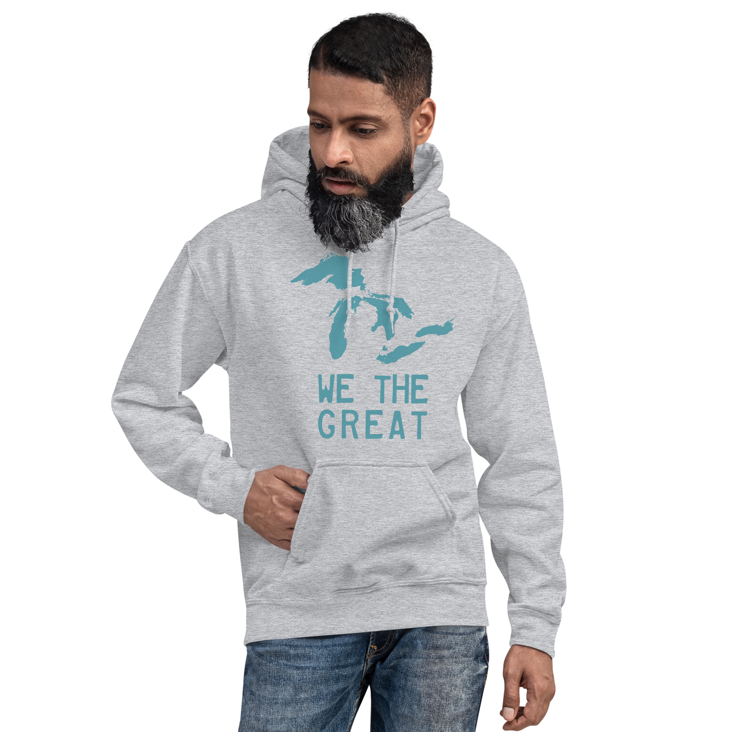 Great Lakes 'We the Great' Hoodie (Huron Blue) | Unisex Standard